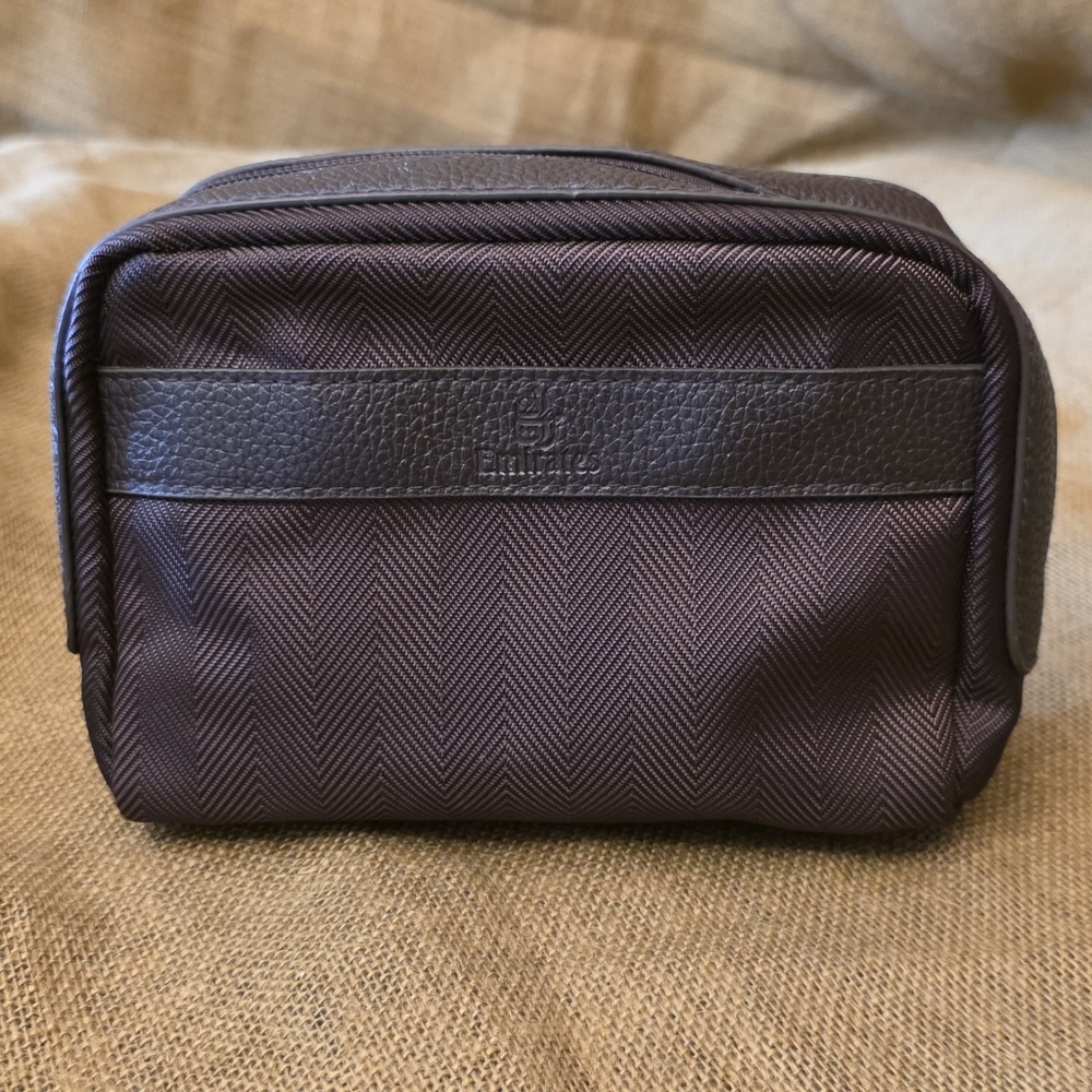 Bvlgari Brown Travel Pouch Exclusive For Emirates